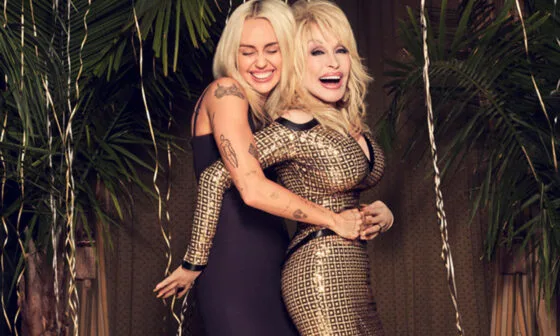 Dolly parton and Miley Cyrus