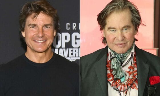 Tom Cruise and Val Kilmer