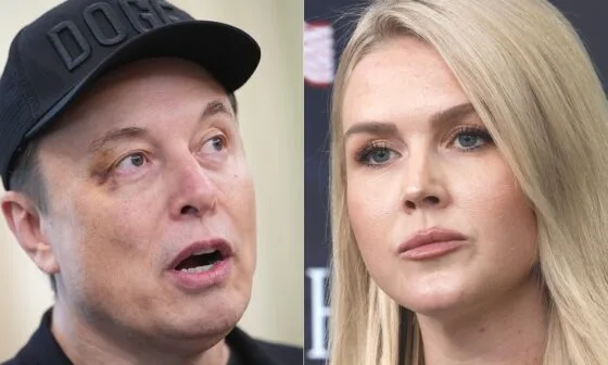 Elon Musk and Karoline Leavitt Drop